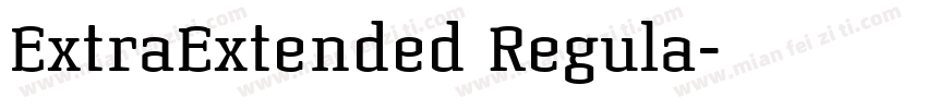ExtraExtended Regula字体转换